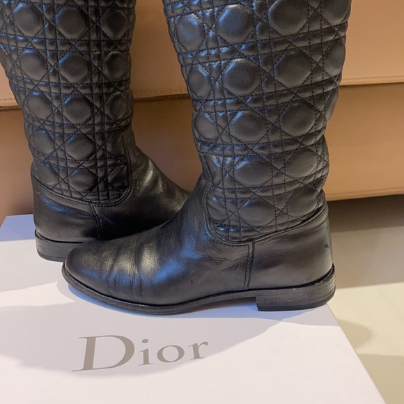 Women’s Dior leather Knee-High Buckle Boots - Picture 2 of 9
